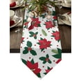 Red Berries Flowers Table Runner Home Wedding Table Flag Mat Table