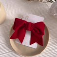 thumbnail image 1 of Red Big Bow Hairpin Elegant Girls Velvet Barrettes Fashion Hair Accessories for Children, 1 of 4