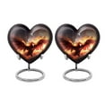 thumbnail image 1 of Red Big Phoenix In Fire Ashes Urn - Urns For Human Ashes - Heart Keepsakes For Ashes Of Loved Ones - Decorative Urns For Human Ashes - Small Dad Urns For Human Ashes - Metal Urn(Size - 3inch, 2pcs), 1 of 5