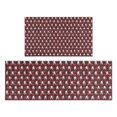 thumbnail image 1 of Red Bigfoot and Heart Pattern Kitchen Rugs Sets Of 2,Anti Fatigue Kitchen Mat Rugs Non Slip Washable,Decorative Kitchen Floor Mats for Kitchen,Sink,Laundry,17"x30"+17"x47", 1 of 7