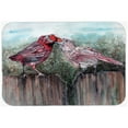 thumbnail image 1 of Red Bird Feeding Mouse Pad, Hot Pad or Trivet, 1 of 1
