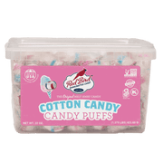 Red Bird Cotton Candy Flavored Puffs, Gluten Free, Kosher, Non-GMO, 22 oz Tub