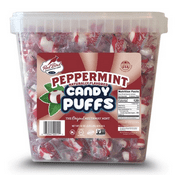 Red Bird Individually Wrapped Peppermint Candy Puffs, Gluten Free, Kosher, Non-GMO, 52 oz, Tub