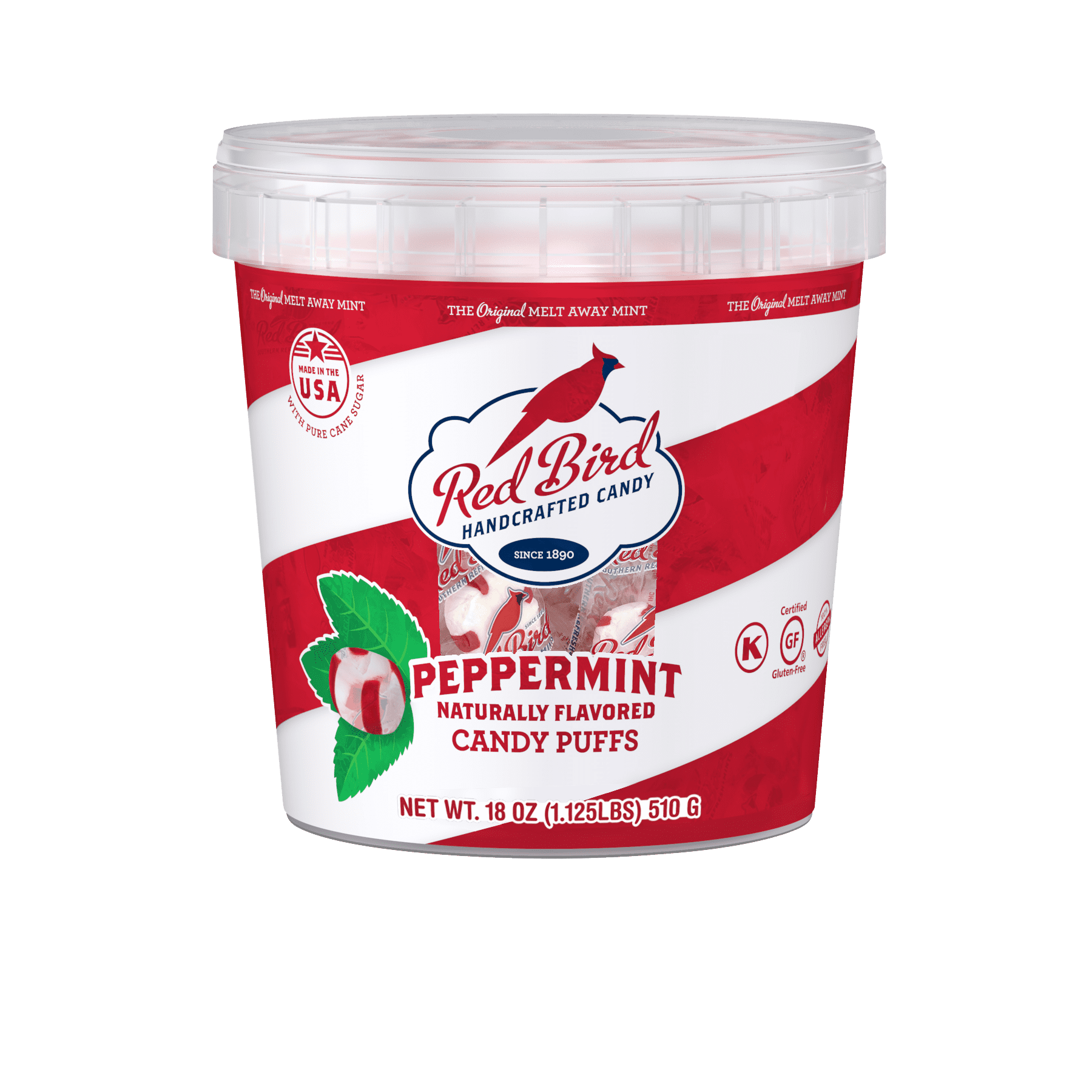 Red Bird Soft Peppermint Puffs 18 oz Tub - Walmart.com