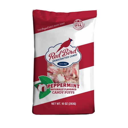 Red Bird Soft Peppermint Candy Puffs, Allergen-Free, 10 oz Bag