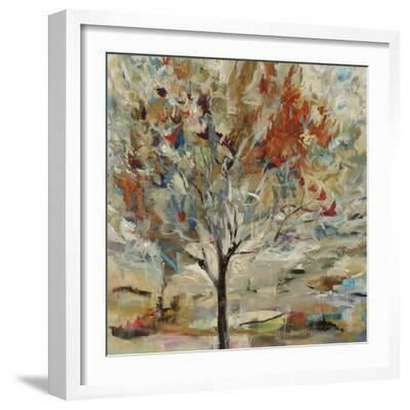 Red Bird Tree, Abstract Botanical Framed Art Print Wall Art by Jodi Maas Sold by Art.Com