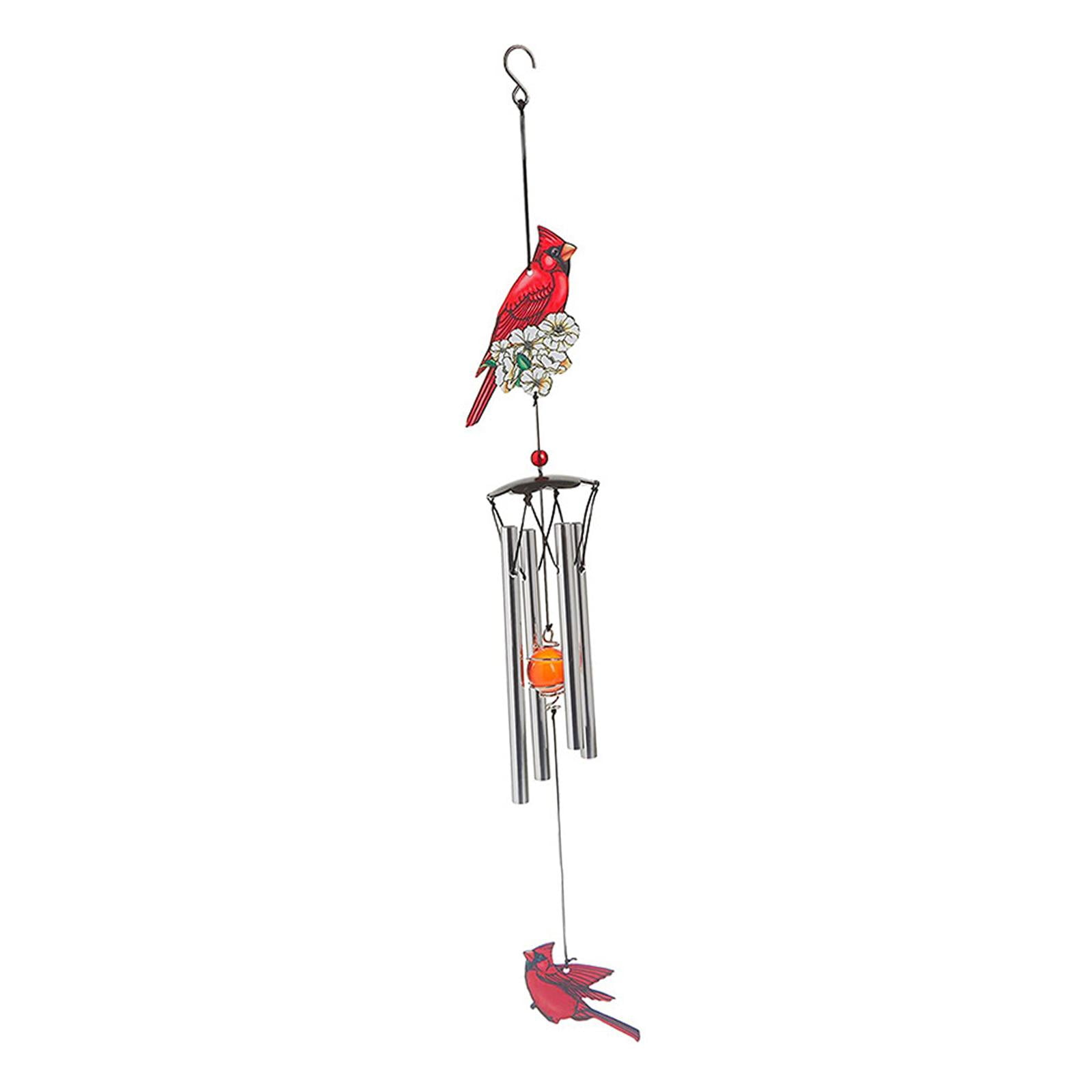 Red Bird Wind Chimes,Cardinal Bird Wind Chime,Outdoor,Garden Decor