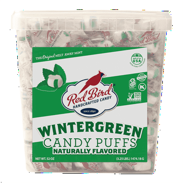 Red Bird Wintergreen Mints, Allergen-Free, 52 oz Tub