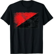 Red Black Anarchy Flag T-Shirt | Anarchist Flag Tee