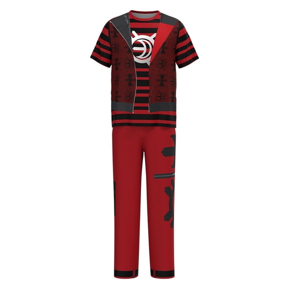 Red Black Anime Cosplay Costume Sets - for Gaming Conventions & Theatrical Halloween Dress Up