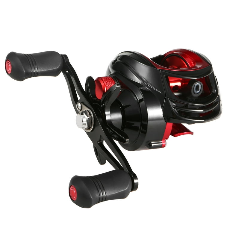 Buy 18+1 Ball Bearings Baitcasting Fishing Reel with Deep Shallow Spools  6.3:1 Gear Ratio ful Fishing Bait Casting Reel Right Hand-POOWE Online at  desertcartINDIA