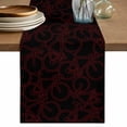 thumbnail image 1 of Red Black Bicycles Table Runner 120 Inches, Hand-drawn Vehicle Modern Art Bed Runner Dresser Scarves Tabletop for Indoor Outdoor Parties/Ceremony/Banquet, 13"x 120", 1 of 8