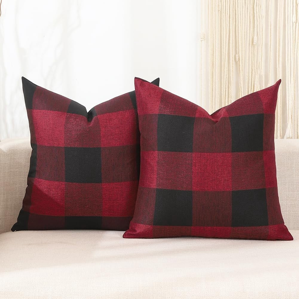Red And Black Throw Pillows
