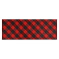 thumbnail image 1 of Red Black Checkerboard Checkered Pattern Kitchen Rug Mat,Kitchen Runner Rugs Non Skid Washable,Decorative Kitchen Floor Mats for Kitchen,Sink,Laundry,17"X47", 1 of 5