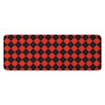 thumbnail image 1 of Red Black Checkerboard Checkered Pattern Kitchen Rug Mat,Kitchen Runner Rugs Non Skid Washable,Decorative Kitchen Floor Mats for Kitchen,Sink,Laundry,17"x47.2", 1 of 7