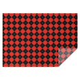 thumbnail image 1 of Red Black Checkerboard Checkered Pattern Rectangle Tablecloth 60"x84",Waterproof Polyester Rectangle Table Cloth, Wipeable Spillproof Polyester Tablecloth for Dining, Camping, Indoor and Outdoor, 1 of 5