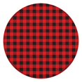 thumbnail image 1 of Red Black Checkerboard Checkered Pattern Round Fitted Tablecloth with Elastic Edge,Dining Table Cover Waterproof,Outdoor Round Tablecloth for Camping,Dining,Indoor and Outdoor, 1 of 7