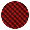 thumbnail image 1 of Red Black Checkerboard Checkered Pattern Round Fitted Tablecloth with Elastic Edge,Dining Table Cover Waterproof,Outdoor Round Tablecloth for Camping,Dining,Indoor and Outdoor, 1 of 7