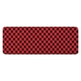 thumbnail image 1 of Red and Black Checkerboard Pattern Kitchen Rug Mat,Kitchen Runner Rugs Non Skid Washable,Decorative Kitchen Floor Mats for Kitchen,Sink,Laundry,17"x47.2", 1 of 7