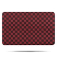 thumbnail image 1 of Red Black Checkered Pattern Bathroom Rugs Mat,Non Slip Microfiber Bathroom Rug,Rubber Backing,Soft Bathroom Mats for Bathroom Floor,Tub and Shower,17x27in(43x68cm), 1 of 5