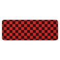 thumbnail image 1 of Red and Black Checkered Pattern Kitchen Rug Mat,Kitchen Runner Rugs Non Skid Washable,Decorative Kitchen Floor Mats for Kitchen,Sink,Laundry,17"x47.2", 1 of 7