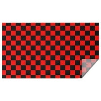 Red and Black Checkered Pattern Rectangle Tablecloth 60"x102",Waterproof Polyester Rectangle Table Cloth, Wipeable Spillproof Polyester Tablecloth for Dining, Camping, Indoor and Outdoor