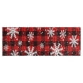 thumbnail image 1 of Red and Black Christmas Snowflake Pattern Kitchen Rug Mat,Kitchen Runner Rugs Non Skid Washable,Decorative Kitchen Floor Mats for Kitchen,Sink,Laundry,17"X47", 1 of 5