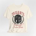 thumbnail image 1 of Red/Black Cute Varsity Style Tailgate Gameday Football Unisex Shirt, 1 of 11
