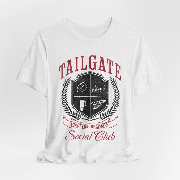 Red/Black Cute Varsity Style Tailgate Gameday Football Unisex Shirt