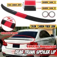 thumbnail image 1 of Red/Black DIY Car Rear Trunk Boot Lip Spoiler Rear Wing Spoiler Universal For BMW F10 F11 For Benz For AUDI A3 A4 A5 Body Kit, 1 of 6