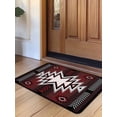 thumbnail image 1 of Red Black Door Mat&nbsp;Indoor Outdoor Entrance, Non Slip Rug for Kitchen Bathroom Entryway Rug, Southwest Geometric Aztec Farmhouse Tribal Washable Doormat Floor Mat for Office Home Decor 24x36 Inch, 1 of 8