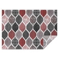 thumbnail image 1 of Red and Black Ethnic Geometric Pattern Rectangle Tablecloth 60"x84",Waterproof Polyester Rectangle Table Cloth, Wipeable Spillproof Polyester Tablecloth for Dining, Camping, Indoor and Outdoor, 1 of 5