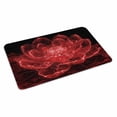 thumbnail image 1 of Red Black Floral Doormat Outdoor Entrance 18"x30", Modern Minimalist Gradient Flowers Absorb Moisture Dirt Door Mats, Non-Slip Rubber Backing Floor Mats Indoor, Low-Profile Front Door Rugs, 1 of 9