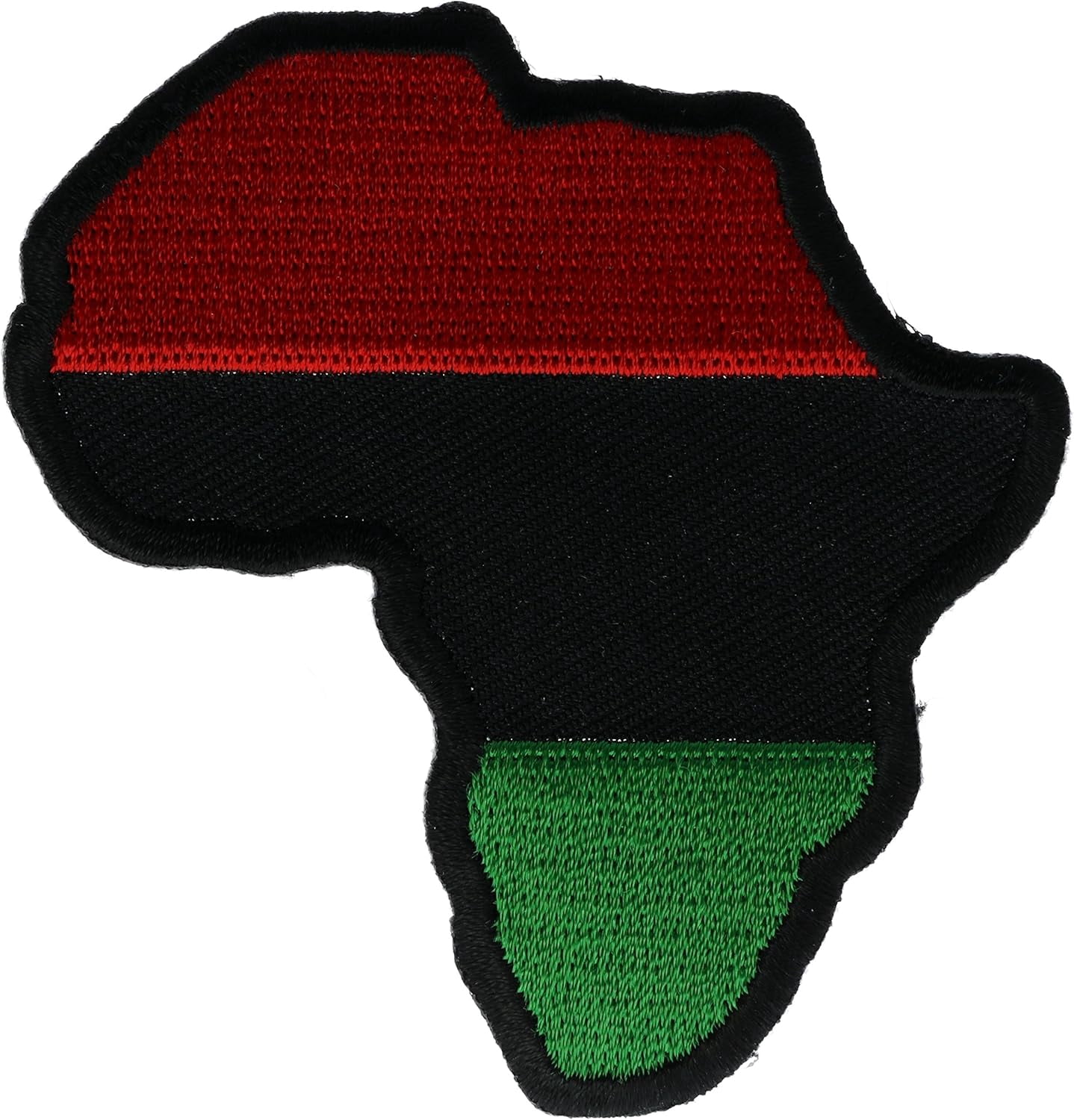 Red Black Green Continent Cutout 3 inch Patch P1527 F4D27Z - Walmart.com