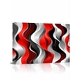 thumbnail image 1 of Red Black Grey Wall Art for Living Room,Canvas Picture Wall Decor for Bathroom Bedroom,Geometric Moire Artwork Modern Abstract Painting Artwork for Office Kitchen Hallway Dining Room Decor 16"x20", 1 of 8