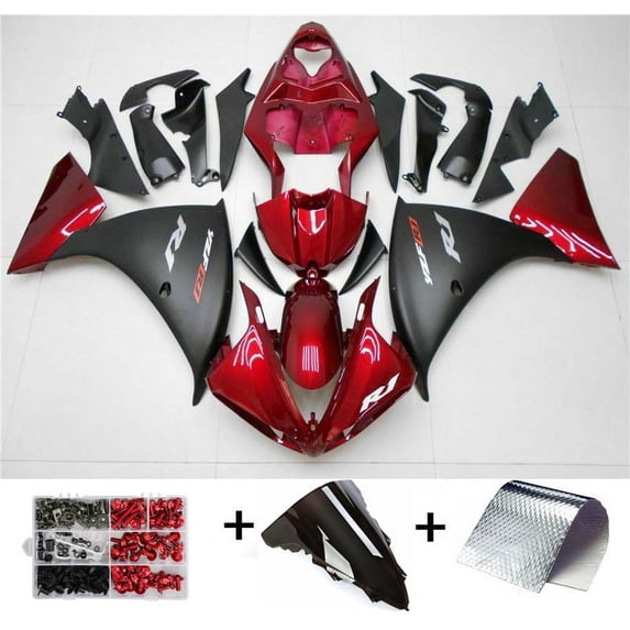 Red Black Injection Plastic ABS Fairing Fit for Yamaha YZF R1 2009-2011