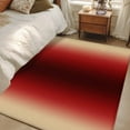 thumbnail image 1 of Red Black Khaki Ombre 2.7x5 Area Rugs, Modern Abstract Art Gradient Non-Skid Rubber Backing Large Rectangle Rugs - Living Room Bedroom Home Office, Indoor Floor Mat Carpets Washable Rug, 1 of 9