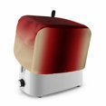 thumbnail image 1 of Red Black Khaki Ombre Toaster Cover 4 Slice, Modern Abstract Art Gradient Dustproof Bakeware Oven Protector with Top Hook, Waterproof Small Kitchen Appliance Toasters Dust Cover, 12"x11"x8", 1 of 9
