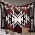 thumbnail image 1 of Red Black Large Tapestry for Bedroom Wall Hanging Tapestry, Southwest Geometric Aztec Farmhouse Tribal Ceiling Backdrop Tapestries Poster Blanket Wall Decor for Teens Room Living Room Dorm 85" x 90", 1 of 8