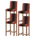 thumbnail image 1 of Red Black Ombre Bar Stool Covers Set of 4, Modern Gradient Abstract Art Stretch Washable Bar Chair Covers with Backs, Removable Pub Counter Height Chair Cover for Kitchen Dining Room Cafe, 1 of 7