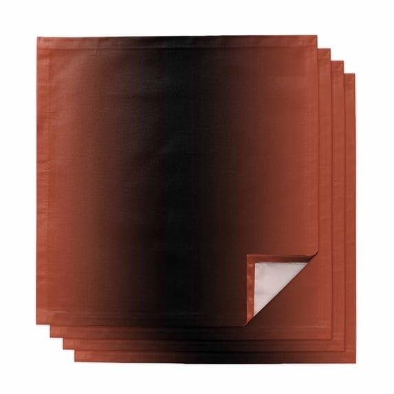 Red Black Ombre Cloth Napkins, Modern Gradient Abstract Art Washable and Reusable Dinner Napkins Set of 4, Table Napkin for Kitchen Party Birthday Wedding Hotel Housewarming 20"x20"