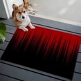 thumbnail image 1 of Red Black Ombre Front Door Rugs 2x3 ft Abstract Modern Lines Gradient Small Rug for Entryway Non Slip Washable Bathroom Door Mat Absorbent Floor Mat for Indoor Entrance, 1 of 9
