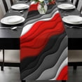 thumbnail image 1 of Red Black Ombre Table Runner 120 Inches Long, Modern Geometric Abstract Aesthetics Cream Kitchen Coffee Dining Table Decoration for Home Party Birthday Wedding Home Decor 13x120 Inches, 1 of 8