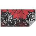 thumbnail image 1 of Red and Black Pioneer Flower Pattern Rectangle Tablecloth 60"x120",Waterproof Polyester Rectangle Table Cloth, Wipeable Spillproof Polyester Tablecloth for Dining, Camping, Indoor and Outdoor, 1 of 6