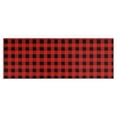 thumbnail image 1 of Red Black Plaid Checkered Pattern Kitchen Rug Mat,Kitchen Runner Rugs Non Skid Washable,Decorative Kitchen Floor Mats for Kitchen,Sink,Laundry,17"X47", 1 of 5