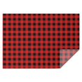 thumbnail image 1 of Red Black Plaid Checkered Pattern Rectangle Tablecloth 60"x84",Waterproof Polyester Rectangle Table Cloth, Wipeable Spillproof Polyester Tablecloth for Dining, Camping, Indoor and Outdoor, 1 of 5