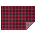 thumbnail image 1 of Red Black Plaid Checkered Pattern Rectangle Tablecloth 60"x84",Waterproof Polyester Rectangle Table Cloth, Wipeable Spillproof Polyester Tablecloth for Dining, Camping, Indoor and Outdoor, 1 of 5