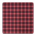 thumbnail image 1 of Red and Black Plaid Pattern Square Fitted Tablecloth with Elastic Edge,Square Table Cover,Washable Elastic Table Cover for Home Kitchen Party Decor 36"x36", 1 of 6