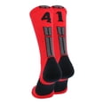 thumbnail image 1 of Red/Black Player Id Crew Number Socks (#41, Medium), 1 of 2