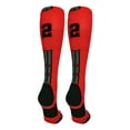 thumbnail image 1 of Red/Black Player Id Over the Calf Number Socks (#22, Medium), 1 of 2